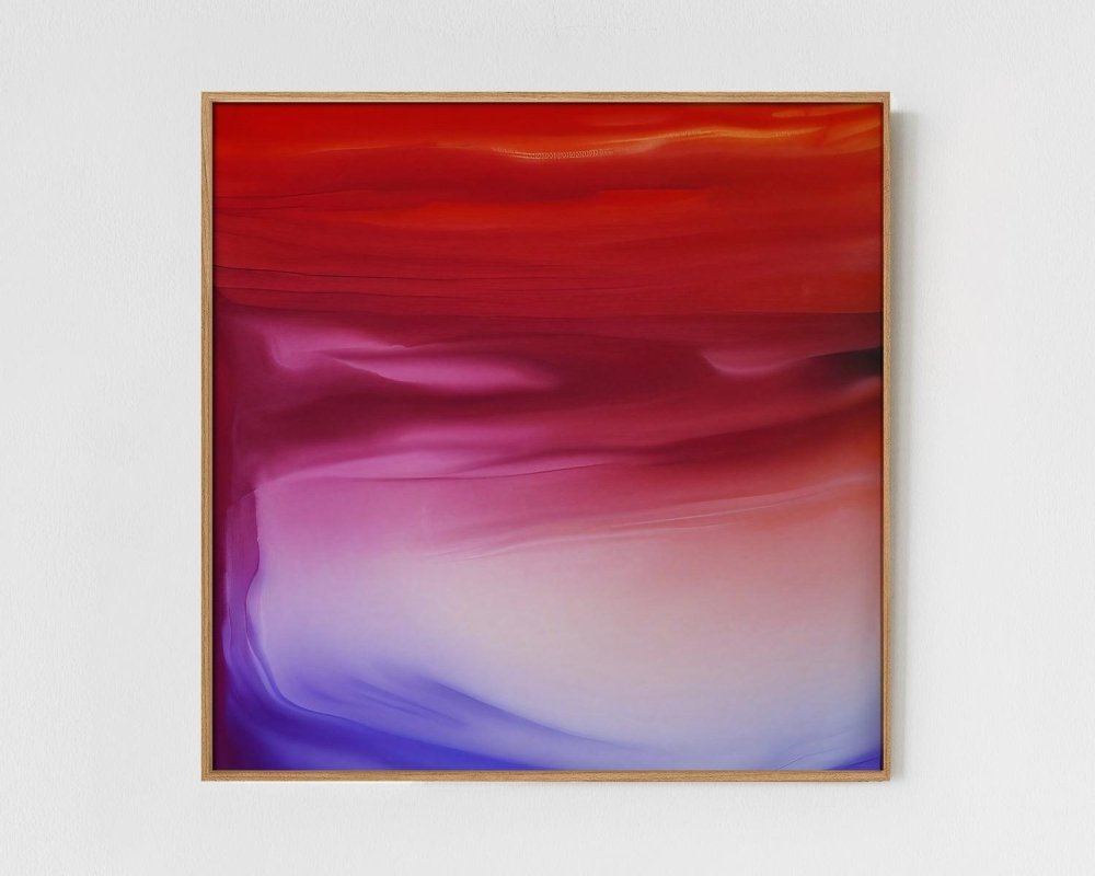 Sakura - Limited Edition Abstract Print in minimalist style by INKIS, wall art perfect for modern interiors, sold by Tonomi