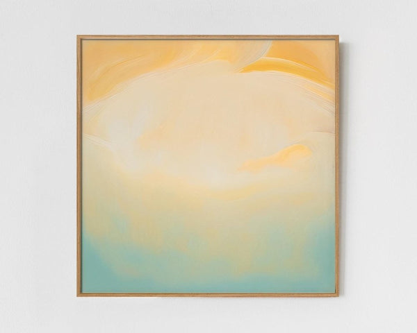 Sand - Limited Edition Abstract Print by INKIS, shown framed as a colourful minimalist wall art piece for modern interiors, sold unframed by Tonomi