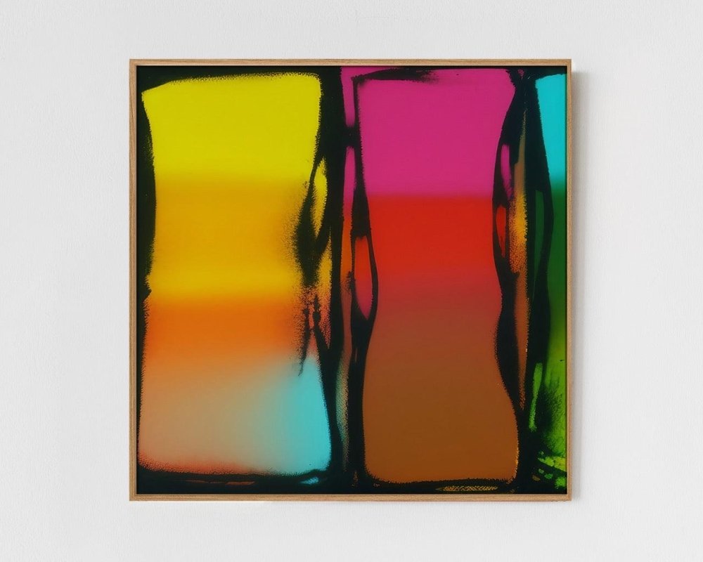 Sato - Limited Edition Abstract Print in minimalist style by INKIS, wall art perfect for modern interiors, sold by Tonomi