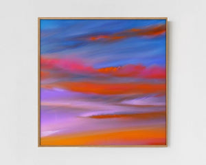 Sea - Limited Edition Abstract Print by INKIS, shown framed as a colourful minimalist wall art piece for modern interiors, sold unframed by Tonomi