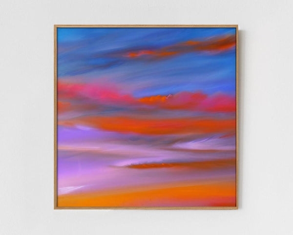 Sea - Limited Edition Abstract Print by INKIS, shown framed as a colourful minimalist wall art piece for modern interiors, sold unframed by Tonomi