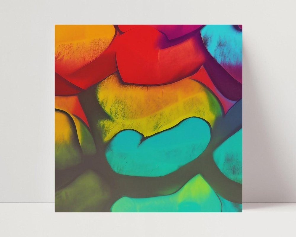 Simi - Limited Edition Abstract Print in minimalist style by INKIS, wall art perfect for modern interiors, sold by Tonomi