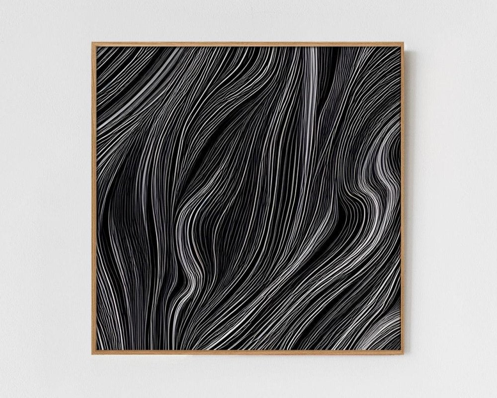 Soir - Limited Edition Abstract Print in minimalist style by INKIS, wall art perfect for modern interiors, sold by Tonomi