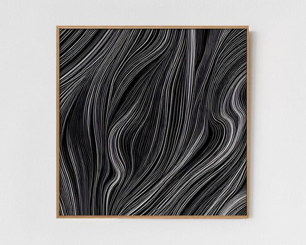 Soir - Limited Edition Abstract Print by INKIS, shown framed as a colourful minimalist wall art piece for modern interiors, sold unframed by Tonomi