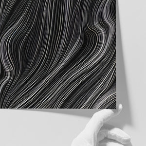 Close-up of Soir limited-edition art print by INKIS, showing depth of colour on archival textured Hahnemühle Museum Etching paper, sold unframed by Tonomi