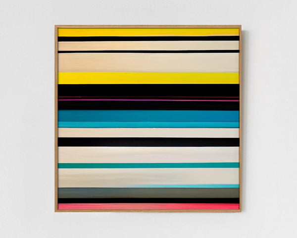 Solo - Limited Edition Abstract Print by INKIS, shown framed as a colourful minimalist wall art piece for modern interiors, sold unframed by Tonomi