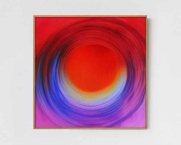 Soul - Limited Edition Abstract Print by INKIS, shown framed as a colourful minimalist wall art piece for modern interiors, sold unframed by Tonomi