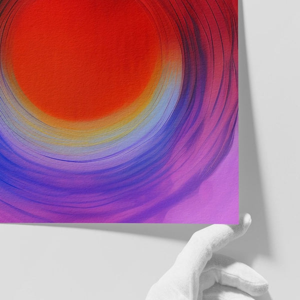 Close-up of Soul limited-edition art print by INKIS, showing depth of colour on archival textured Hahnemühle Museum Etching paper, sold unframed by Tonomi