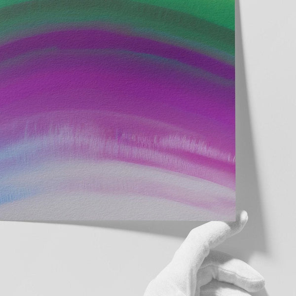 Close-up of Spectrum limited-edition art print by INKIS, showing depth of colour on archival textured Hahnemühle Museum Etching paper, sold unframed by Tonomi