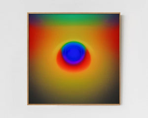 Stimuli - Limited Edition Abstract Print by INKIS, shown framed as a colourful minimalist wall art piece for modern interiors, sold unframed by Tonomi