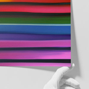 Close-up of Stipa limited-edition art print by INKIS, showing depth of colour on archival textured Hahnemühle Museum Etching paper, sold unframed by Tonomi