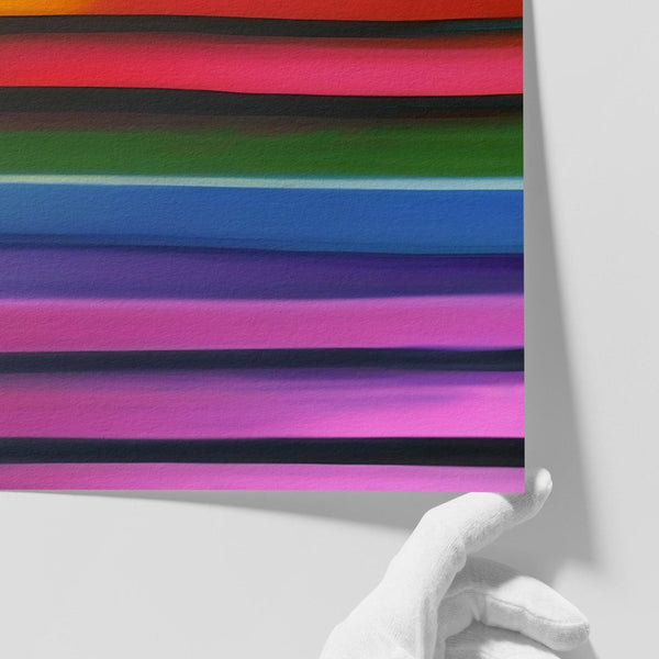 Close-up of Stipa limited-edition art print by INKIS, showing depth of colour on archival textured Hahnemühle Museum Etching paper, sold unframed by Tonomi