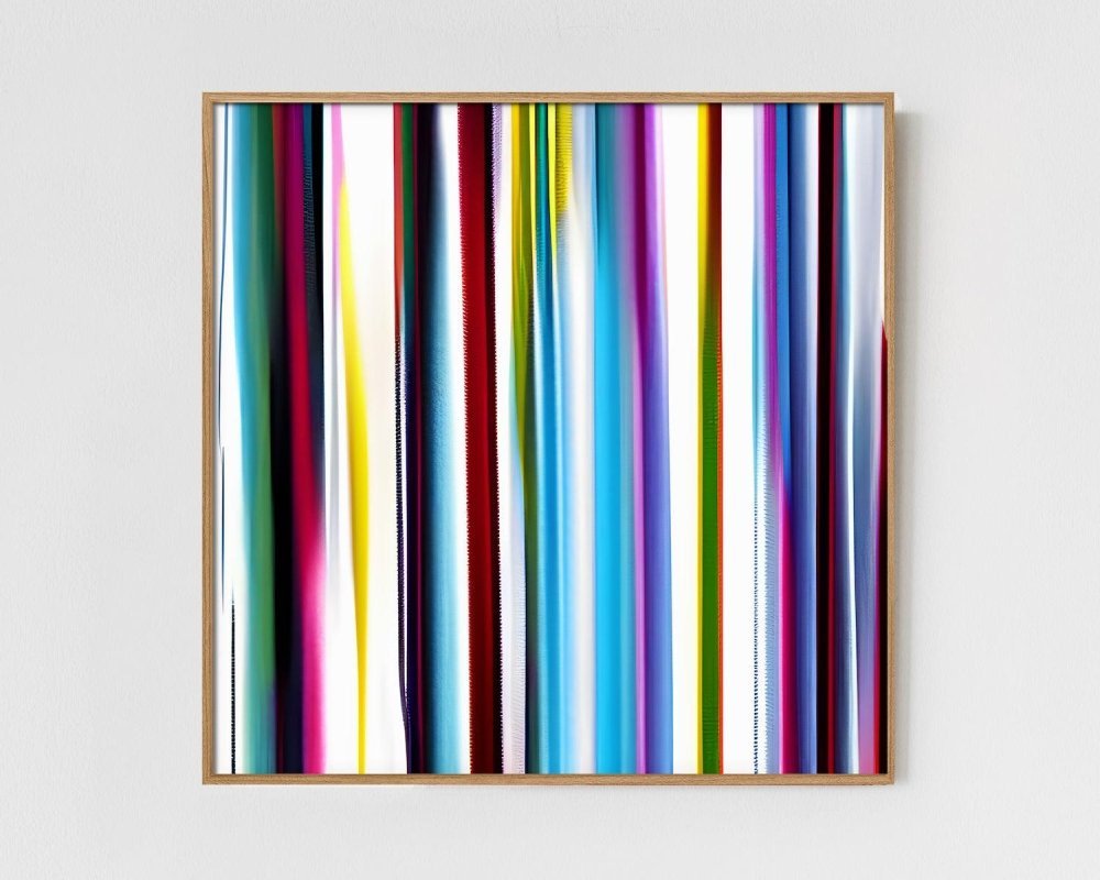 Stripped - Limited Edition Abstract Print in minimalist style by INKIS, wall art perfect for modern interiors, sold by Tonomi