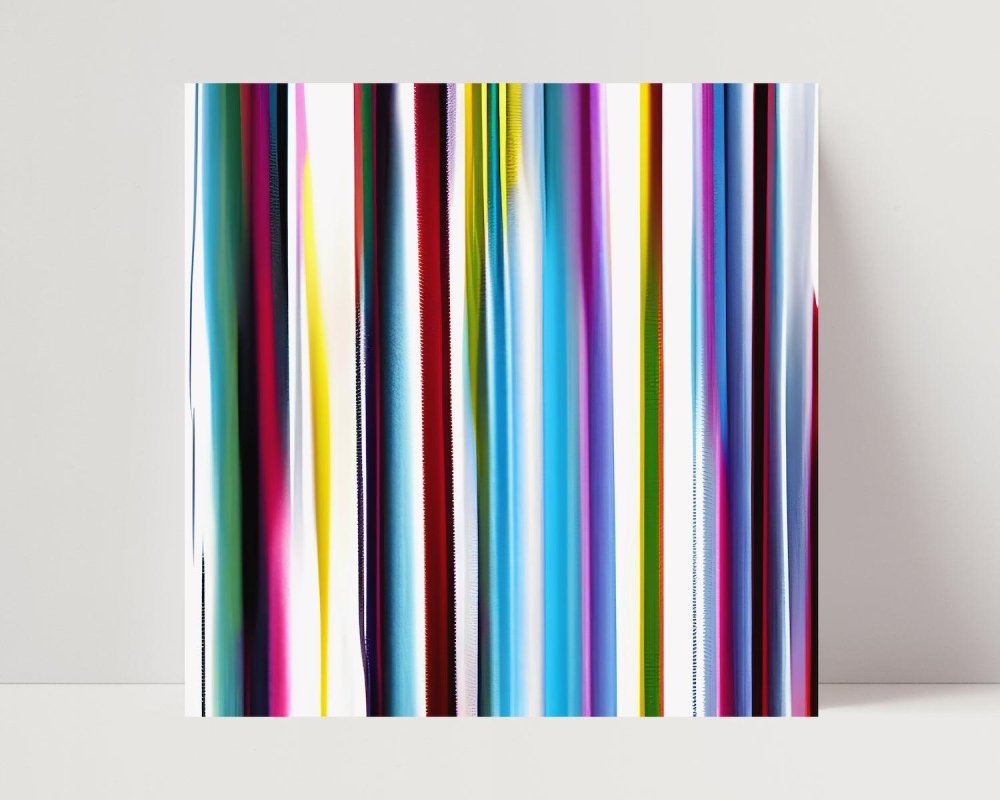 Stripped - Limited Edition Abstract Print in minimalist style by INKIS, wall art perfect for modern interiors, sold by Tonomi