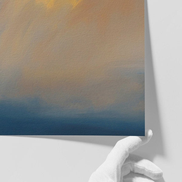 Close-up of Sudden limited-edition art print by INKIS, showing depth of colour on archival textured Hahnemühle Museum Etching paper, sold unframed by Tonomi