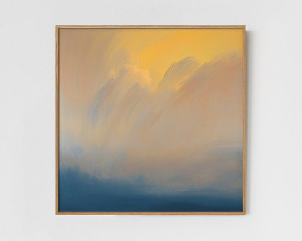 Sudden - Limited Edition Abstract Print by INKIS, shown framed as a colourful minimalist wall art piece for modern interiors, sold unframed by Tonomi
