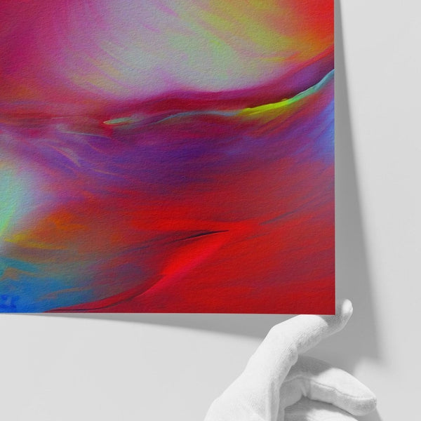 Close-up of Surge limited-edition art print by INKIS, showing depth of colour on archival textured Hahnemühle Museum Etching paper, sold unframed by Tonomi
