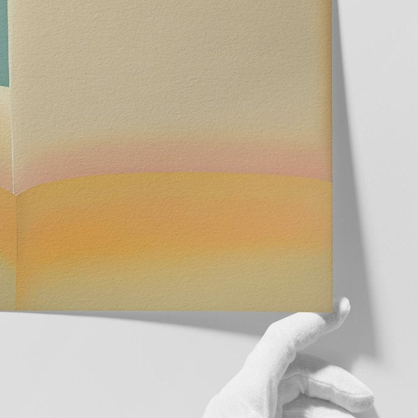 Close-up of Sutton limited-edition art print by INKIS, showing depth of colour on archival textured Hahnemühle Museum Etching paper, sold unframed by Tonomi