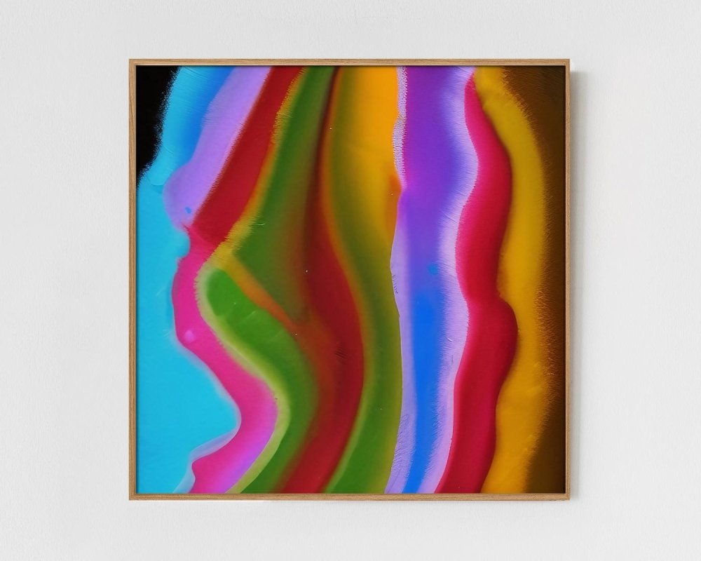 Suzi - Limited Edition Abstract Print in minimalist style by INKIS, wall art perfect for modern interiors, sold by Tonomi