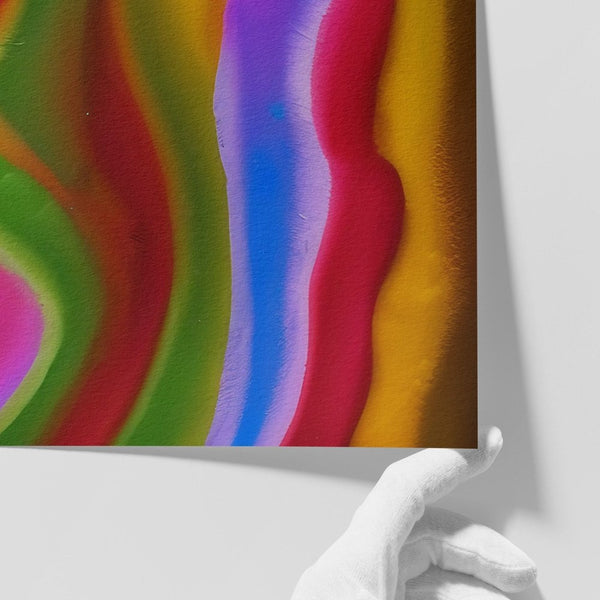 Close-up of Suzi limited-edition art print by INKIS, showing depth of colour on archival textured Hahnemühle Museum Etching paper, sold unframed by Tonomi