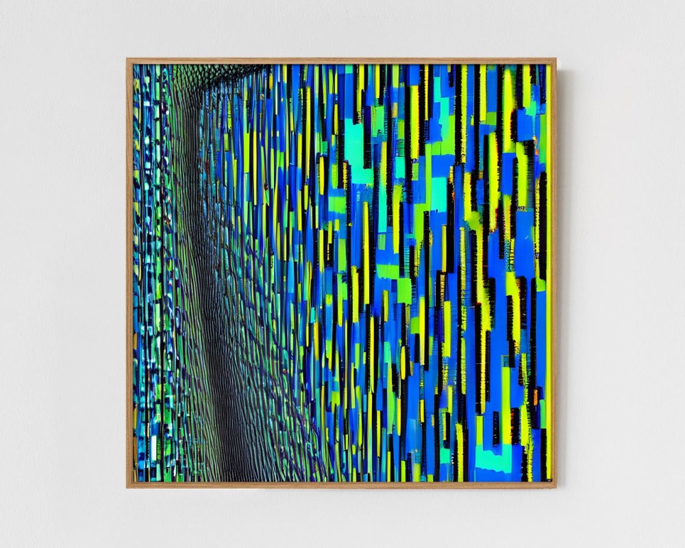 Swerve - Limited Edition Abstract Print in minimalist style by INKIS, wall art perfect for modern interiors, sold by Tonomi