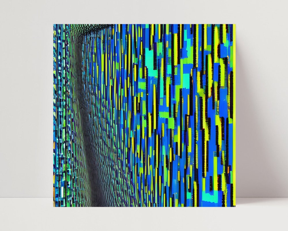 Swerve - Limited Edition Abstract Print in minimalist style by INKIS, wall art perfect for modern interiors, sold by Tonomi